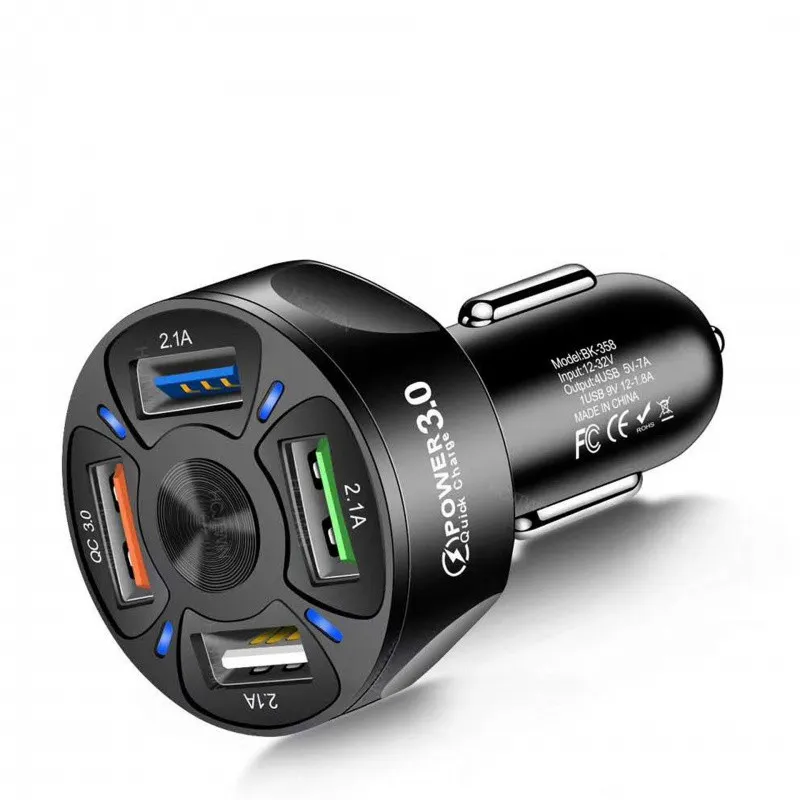 4 Port Car Charger